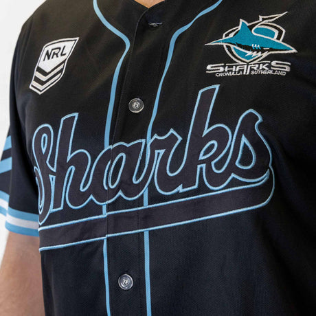 NRL Sharks 'Homer' Baseball Shirt - Youth - Ashtabula