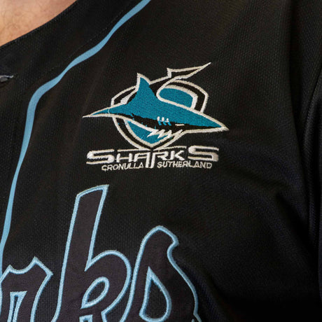 NRL Sharks 'Homer' Baseball Shirt - Youth - Ashtabula