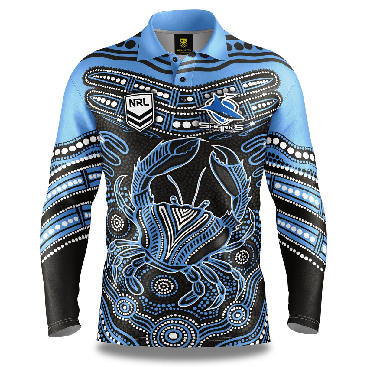 NRL Sharks 'Karumba' Fishing Shirt - Adult