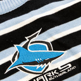 NRL Sharks 'Crossbar' Knit Jumper - Ashtabula
