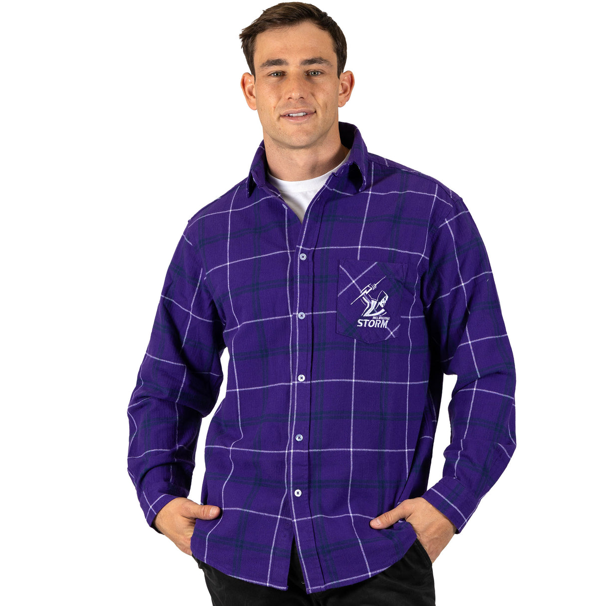 NRL Storm 'Mustang' Flannel Shirt - Ashtabula