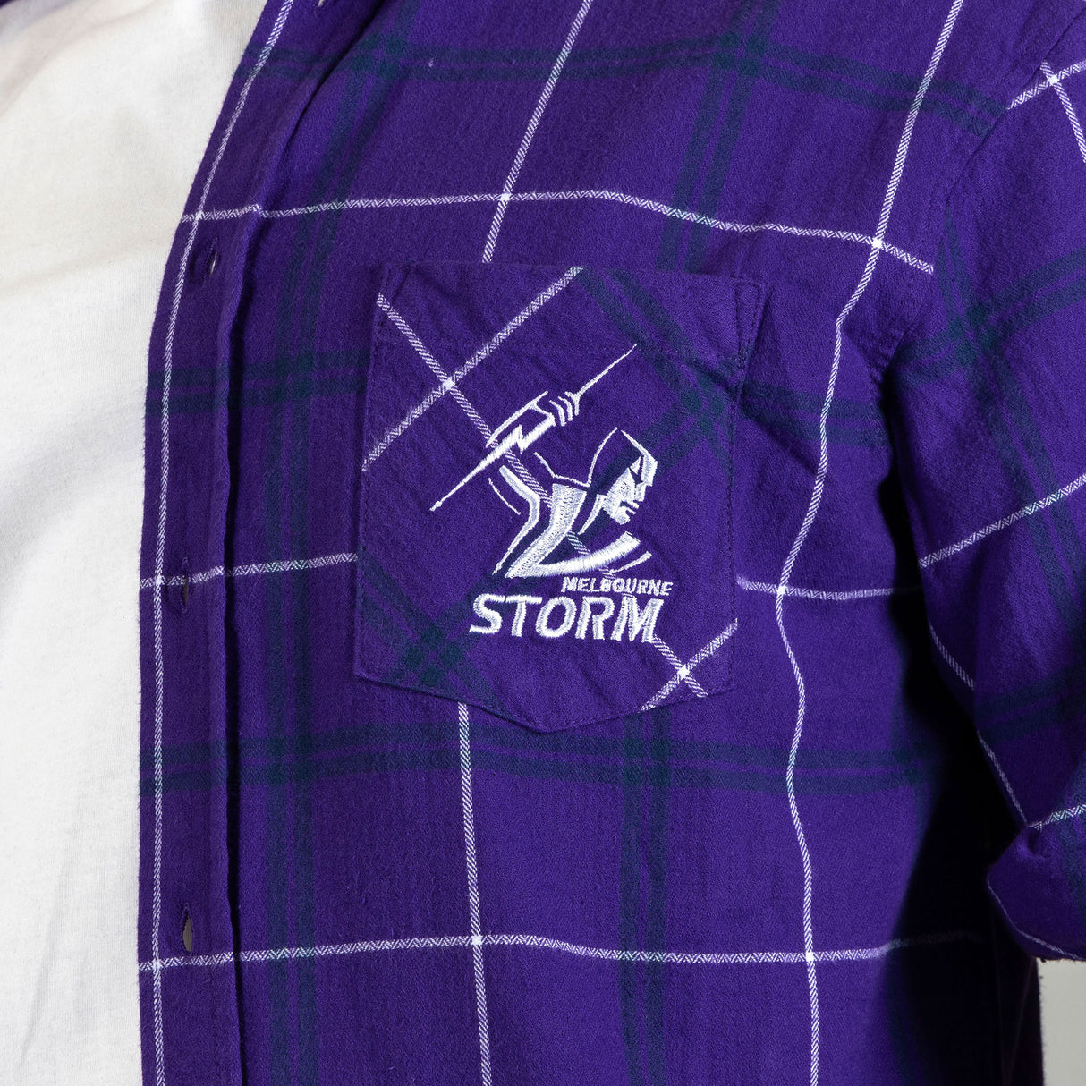 NRL Storm 'Mustang' Flannel Shirt - Ashtabula