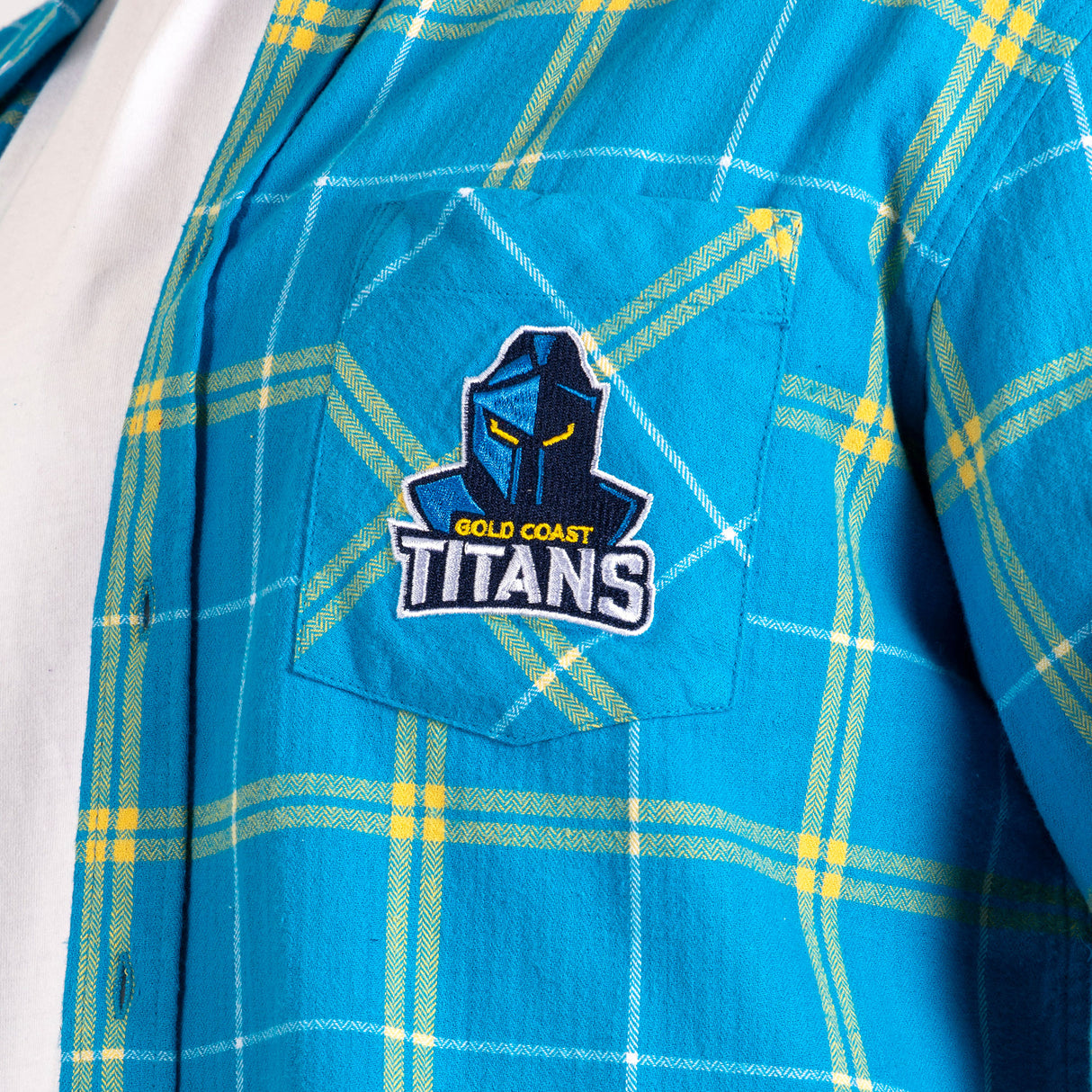 NRL Titans 'Mustang' Flannel Shirt - Ashtabula