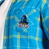 NRL Titans 'Mustang' Flannel Shirt - Ashtabula