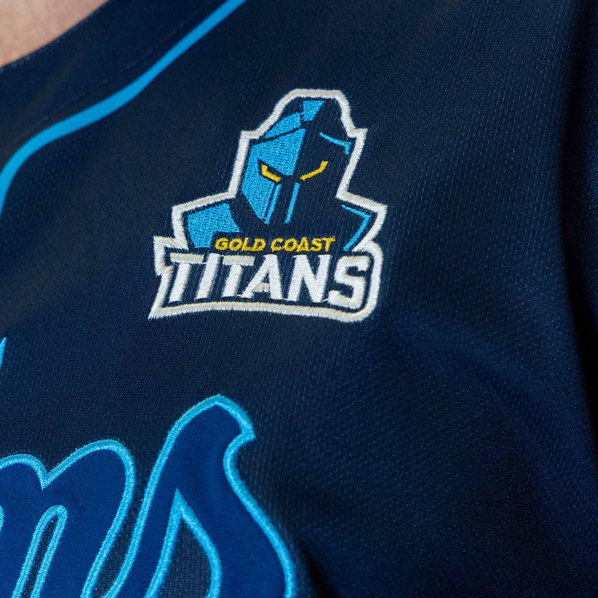 NRL Titans 'Homer' Baseball Shirt - Youth - Ashtabula