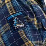 NRL Titans 'Highland' Hooded Flannel Shirt - Ashtabula