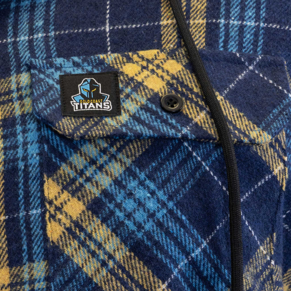 NRL Titans 'Highland' Hooded Flannel Shirt - Ashtabula