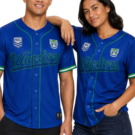 NRL Warriors 'Homer' Baseball Shirt - Ashtabula