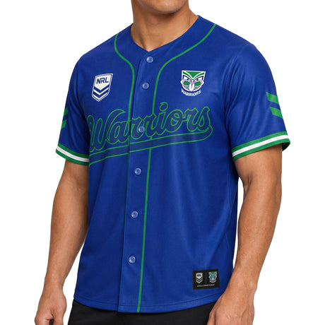 NRL Warriors 'Homer' Baseball Shirt - Ashtabula