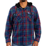 NRL Warriors 'Highland' Hooded Flannel Shirt - Ashtabula