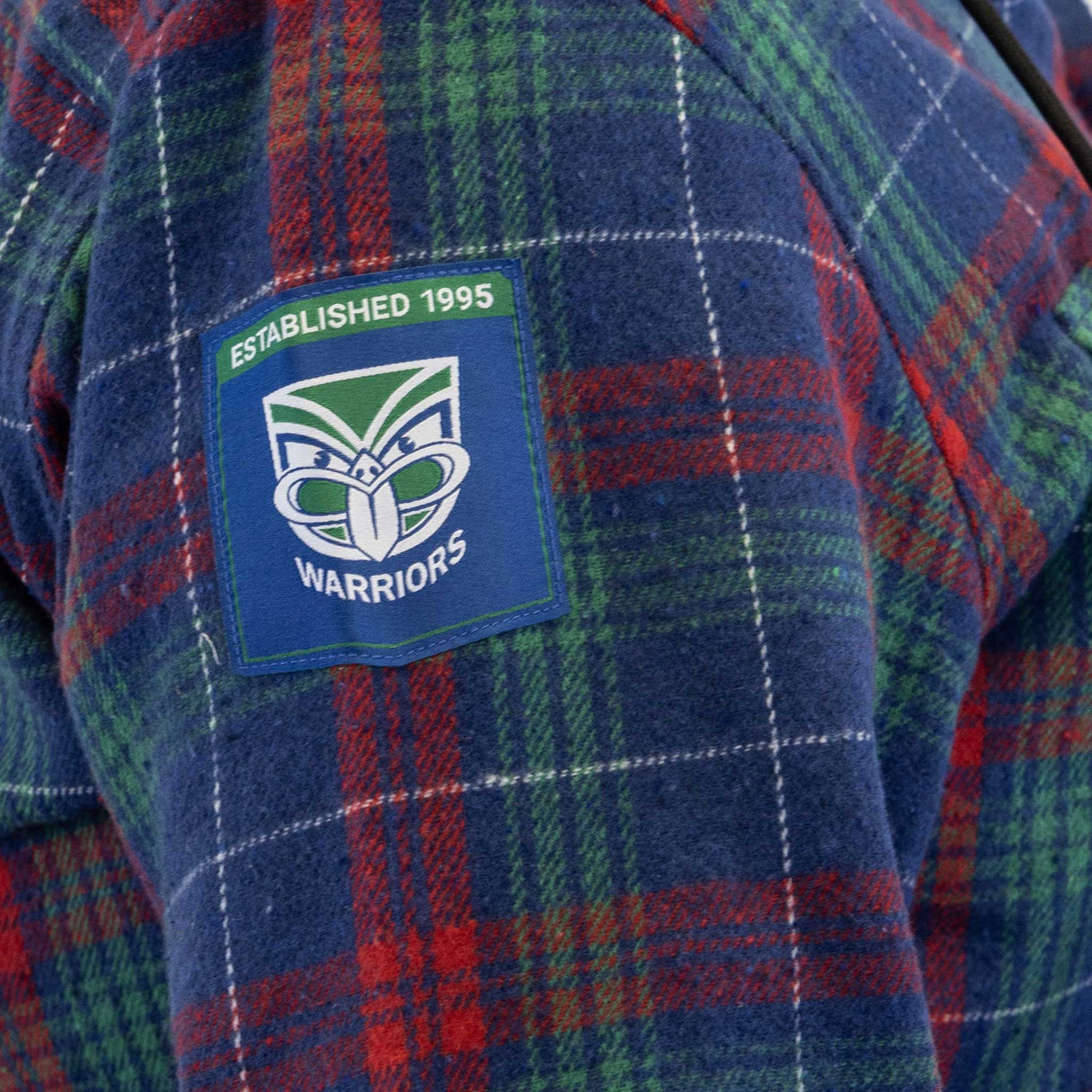 NRL Warriors 'Highland' Hooded Flannel Shirt - Ashtabula