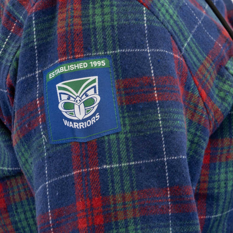 NRL Warriors 'Highland' Hooded Flannel Shirt - Ashtabula