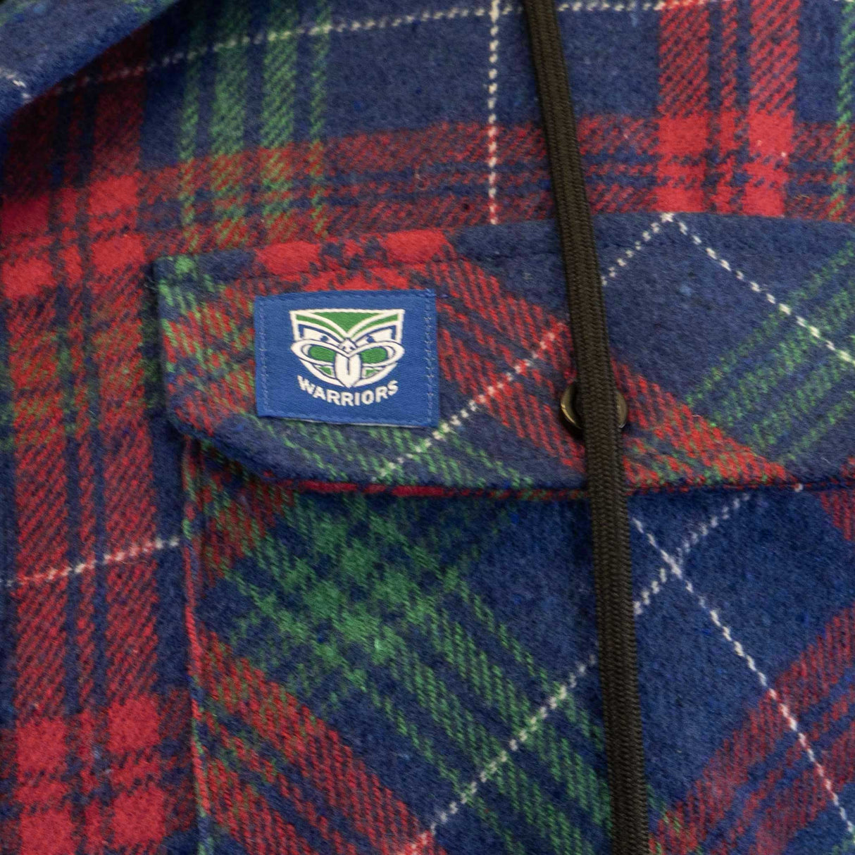 NRL Warriors 'Highland' Hooded Flannel Shirt - Ashtabula