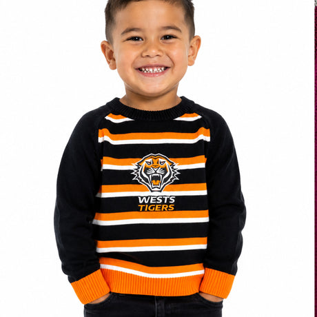 NRL Wests Tigers 'Crossbar' Kids Jumper - Ashtabula