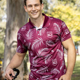 QLD Maroons 'Palm Beach' Golf Polo