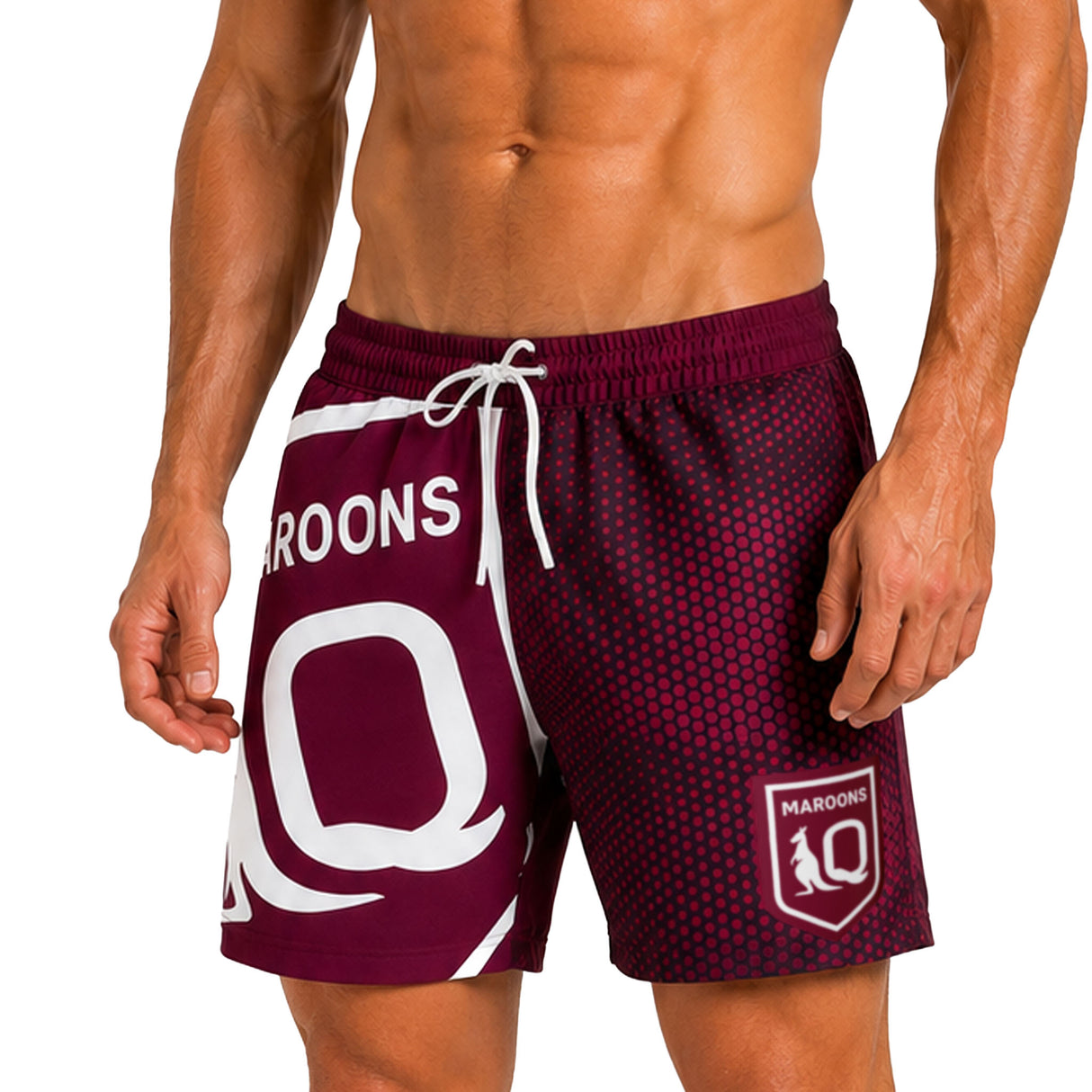 QLD Maroons 'Big Shot' Volley Shorts