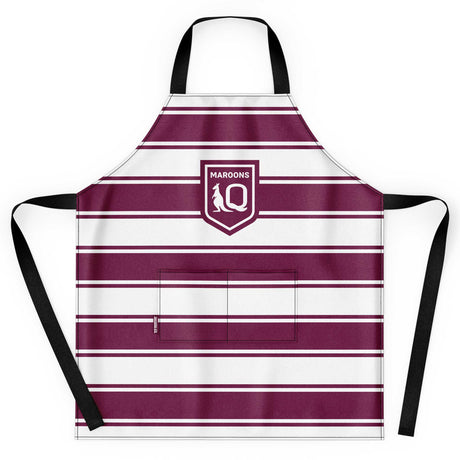 QLD Maroons 'Snagged' BBQ Apron - Ashtabula