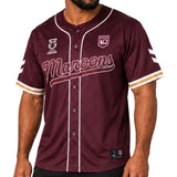 QLD Maroons 'Homer' Baseball Shirt - Ashtabula