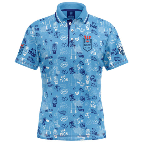 NSW Blues 'Scrambler' Golf Polo - Ashtabula