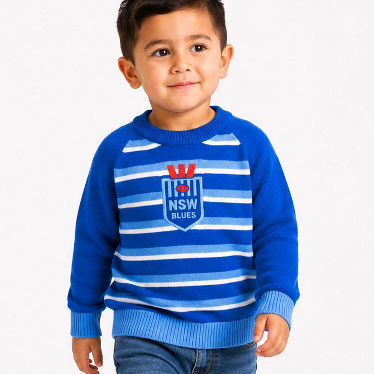 NSW Blues 'Crossbar' Kids Jumper - Ashtabula
