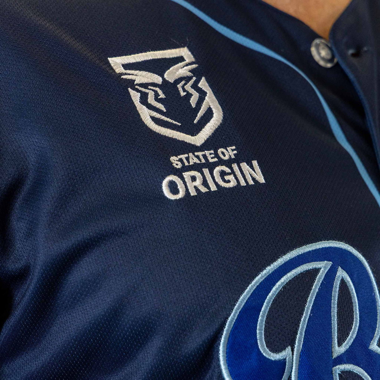 NSW Blues 'Homer' Baseball Shirt - Youth - Ashtabula