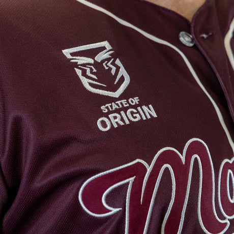 QLD Maroons 'Homer' Baseball Shirt - Youth - Ashtabula