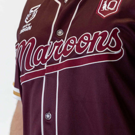QLD Maroons 'Homer' Baseball Shirt - Youth - Ashtabula