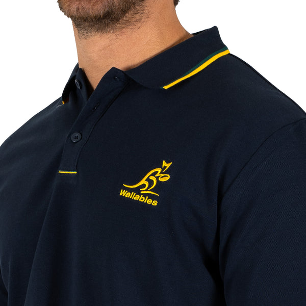Wallabies Navy Pique Polo - Ashtabula