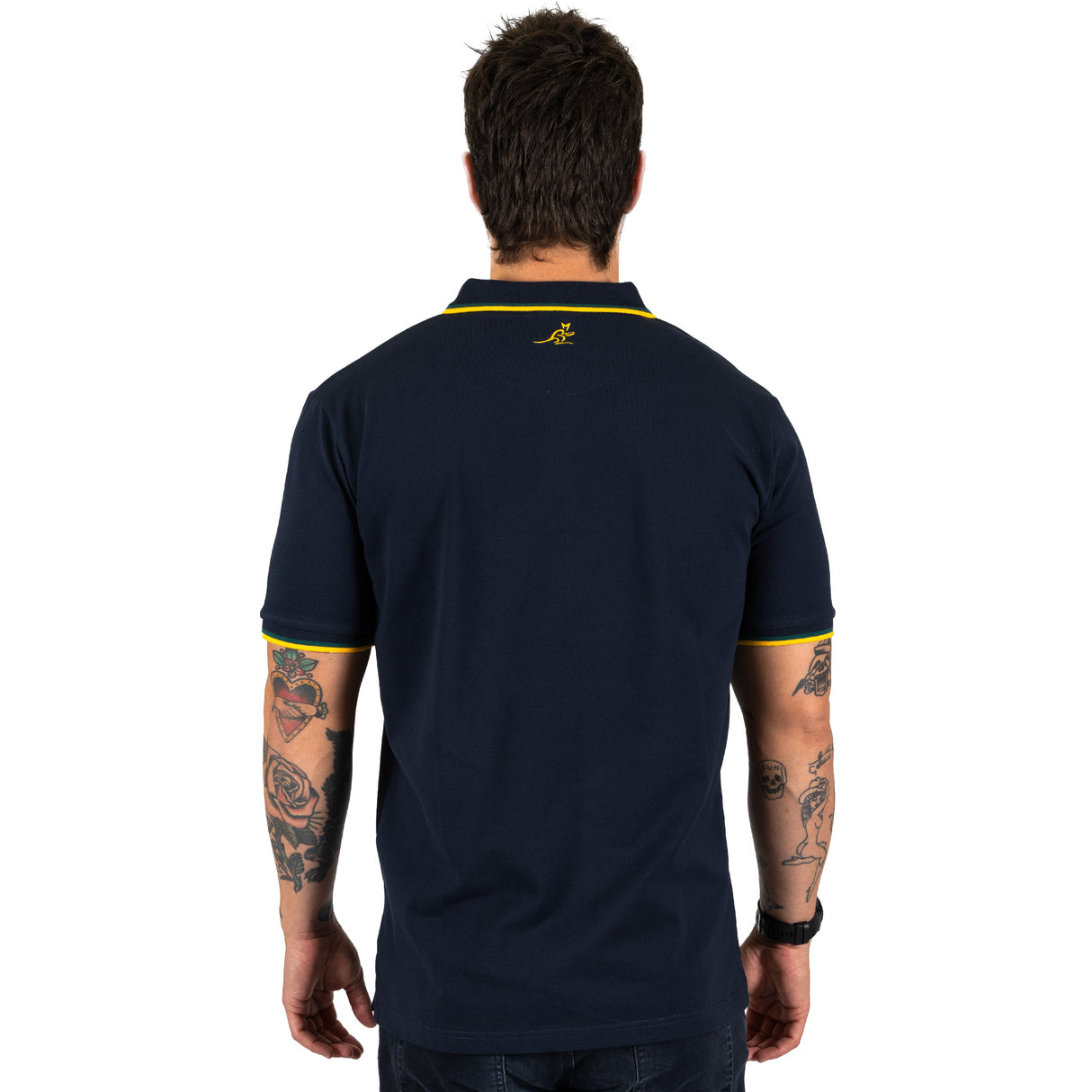 Wallabies Navy Pique Polo - Ashtabula