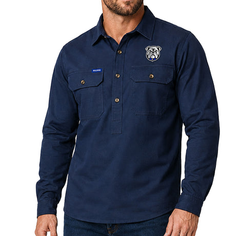 NRL Bulldogs 'Rusty' Work Shirt - Ashtabula