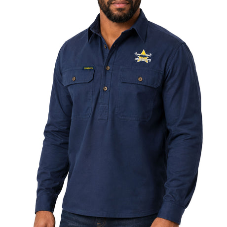 NRL Cowboys 'Rusty' Work Shirt - Ashtabula