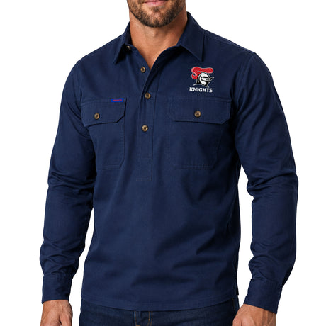 NRL Knights 'Rusty' Work Shirt - Ashtabula