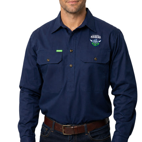NRL Raiders 'Rusty' Work Shirt - Ashtabula