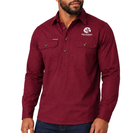 NRL Sea Eagles 'Rusty' Work Shirt - Ashtabula