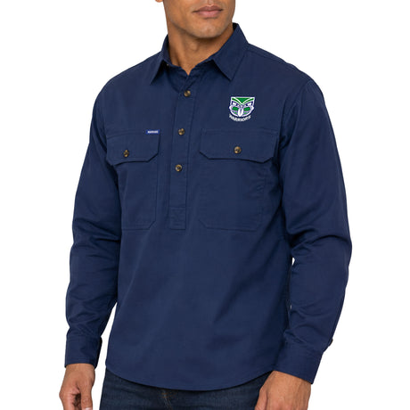 NRL Warriors 'Rusty' Work Shirt - Ashtabula