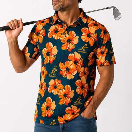 Wallabies 'Aloha' Golf Polo - Ashtabula