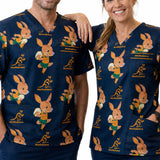 Wallabies 'Wally' Medical Scrub Top - Ashtabula