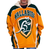 Wallabies 'Rugger' Oversized Fleece Hoodie - Adult - Ashtabula