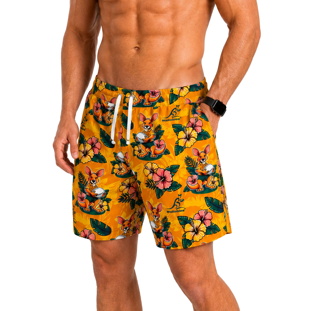 Wallabies 'Skipper' Hawaiian Shorts - Ashtabula