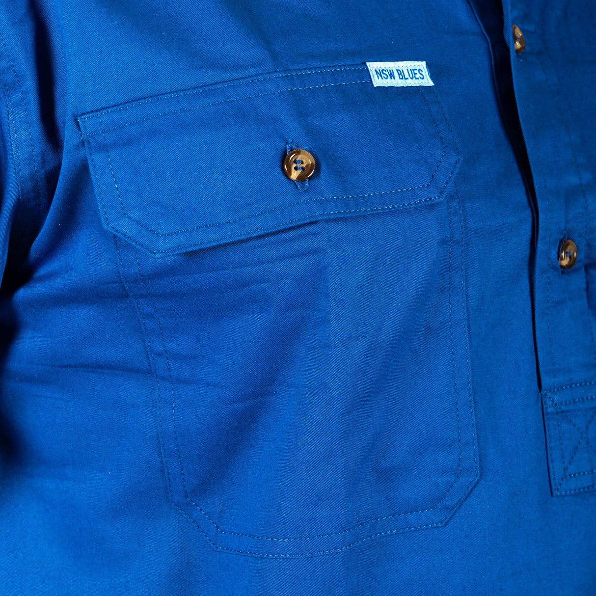 NSW Blues 'Long Yard' Work Shirt - Ashtabula