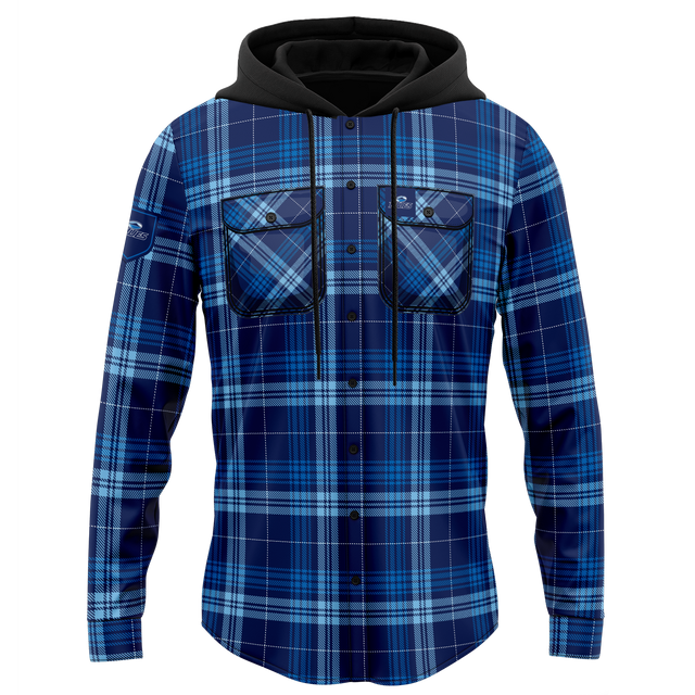 NZ Blues Hooded Flannel - Ashtabula