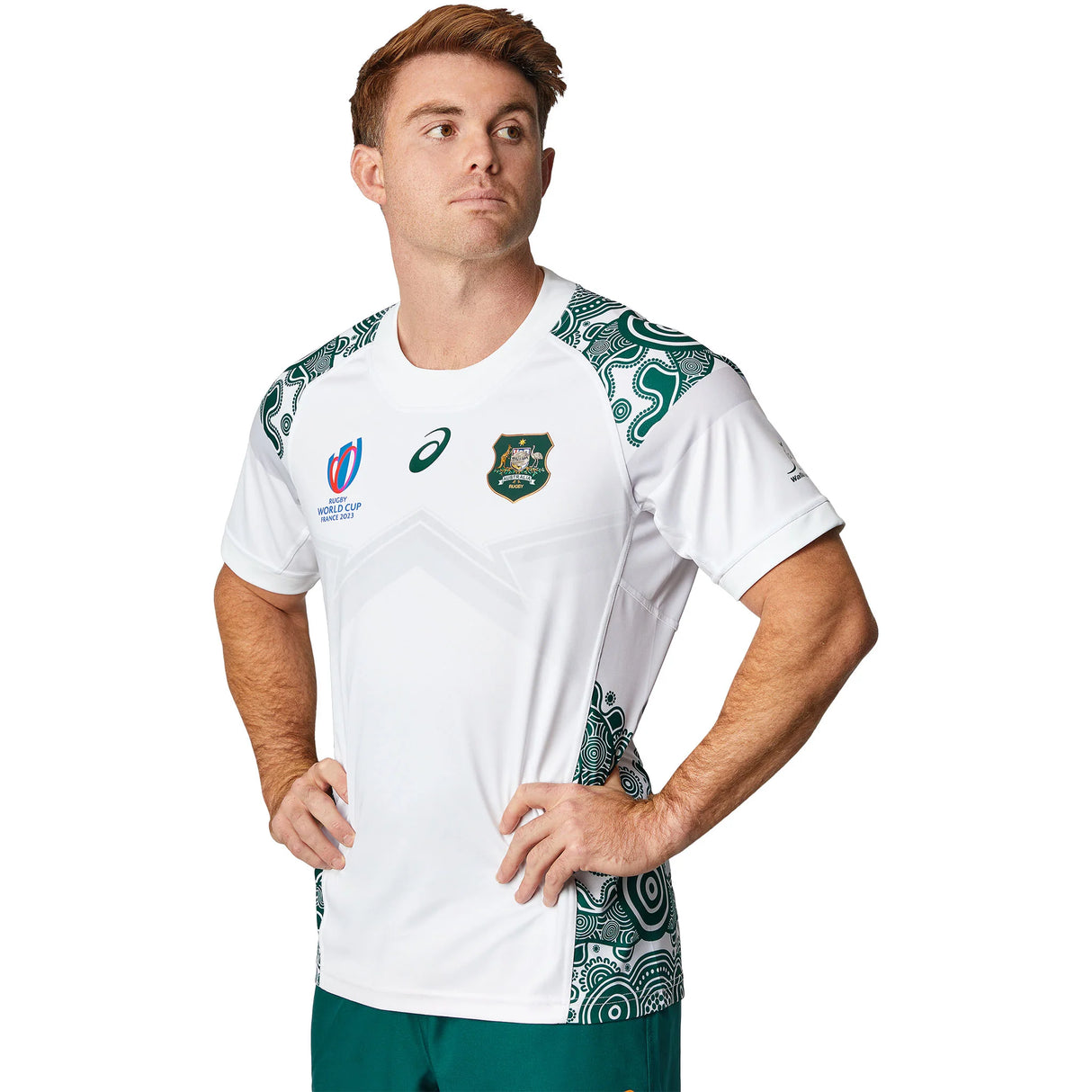 Wallabies RWC 2023 Replica First Nations Jersey by Asics  - Adult - Ashtabula
