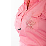 PBR 'No Bull' Work Shirt - Pink - Ashtabula