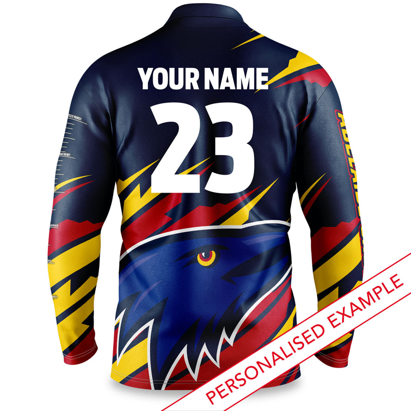 AFL Adelaide Crows 'Ignition' Fishing Shirt - Adult - Ashtabula