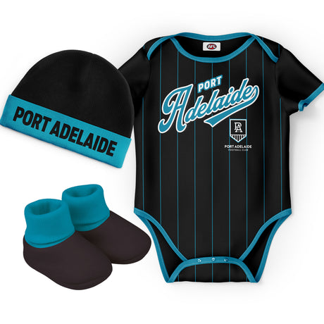 AFL Port Adelaide 'Lullaby' 3pc Gift Set - Ashtabula
