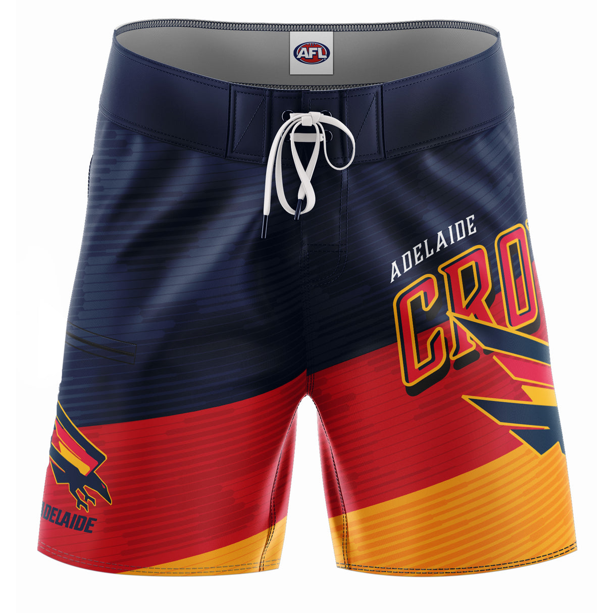 AFL Adelaide Crows 'Barrel' Board Shorts - Youth - Ashtabula