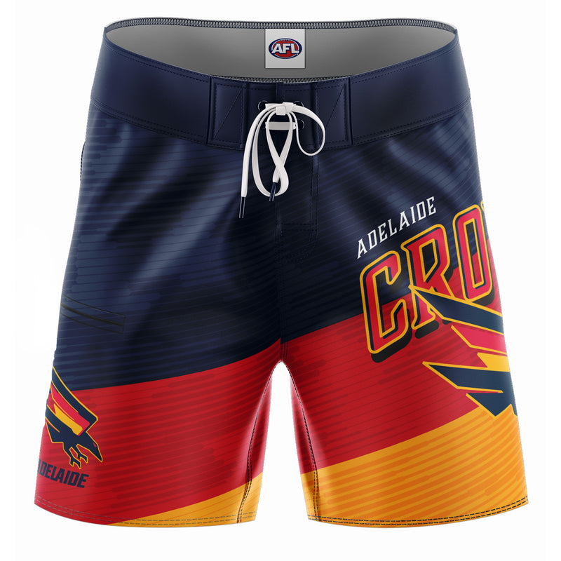 AFL Adelaide Crows 'Barrel' Board Shorts - Adult