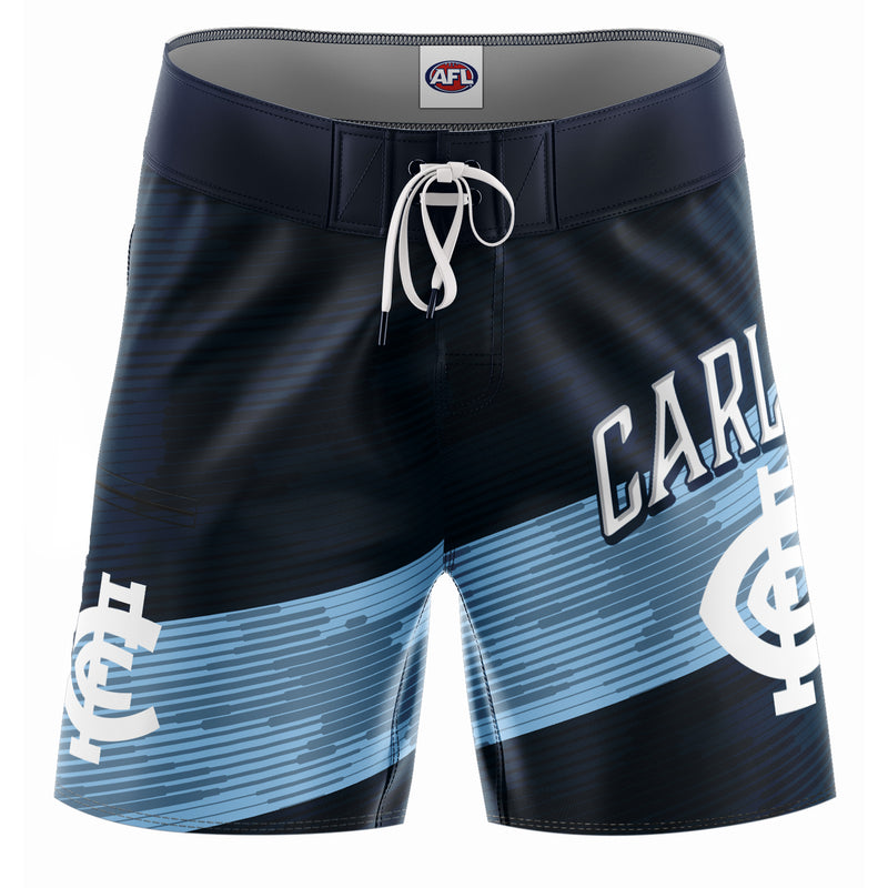 AFL Carlton 'Barrel' Board Shorts - Youth