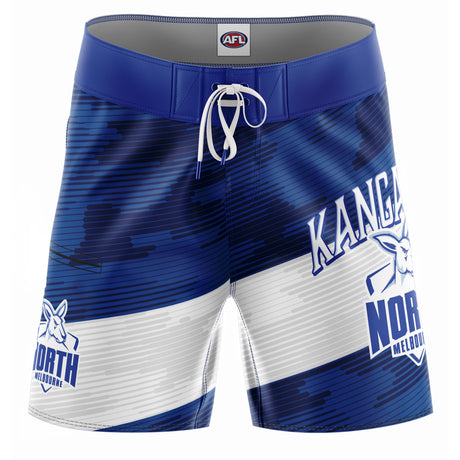 AFL North Melbourne 'Barrel' Board Shorts - Youth - Ashtabula