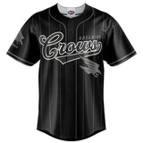 AFL Adelaide Crows Blackout Baseball Shirt - Ashtabula
